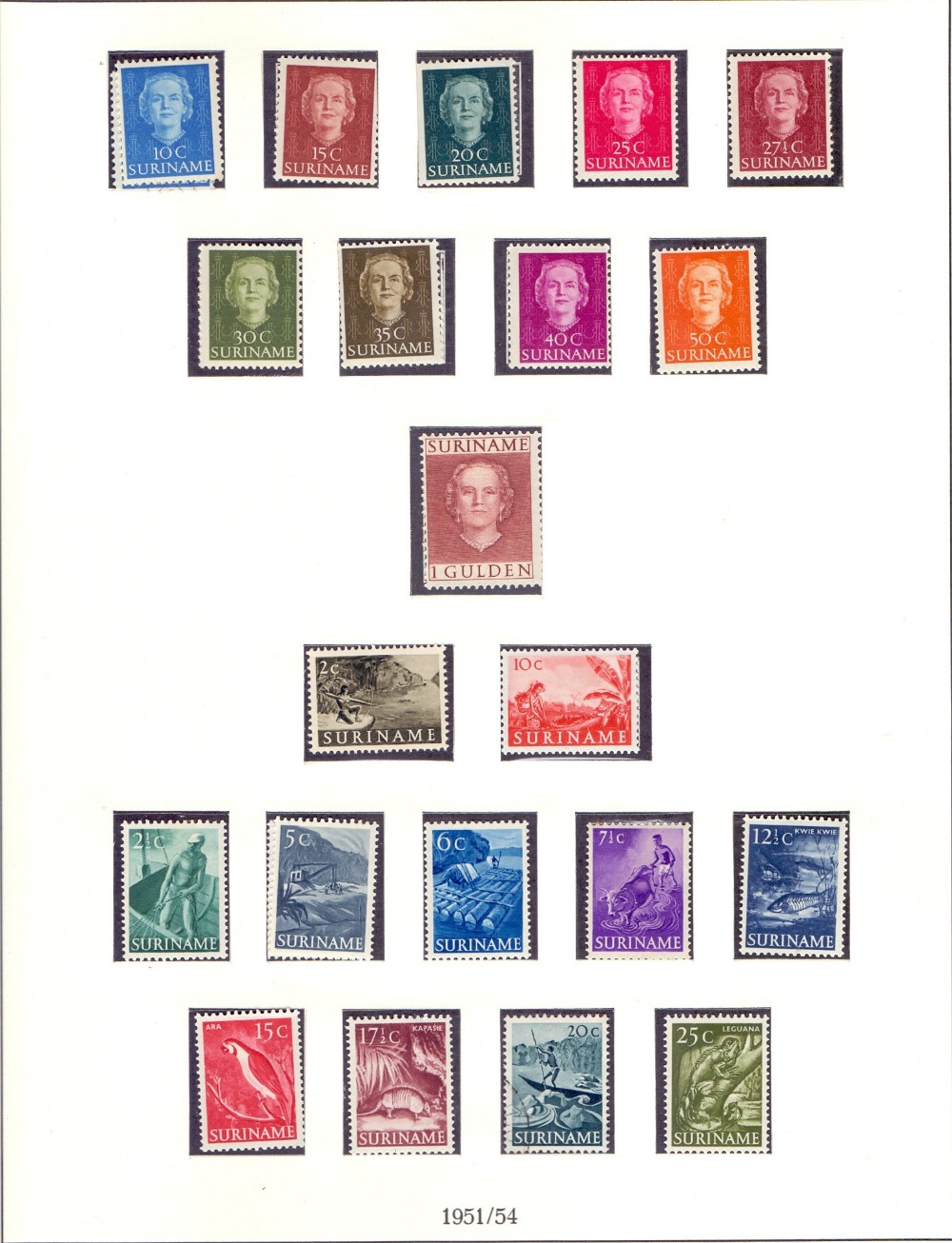 STAMPS : SURINAM, 1941-75 mint collection in printed Lindner album with many useful sets,