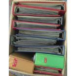 STAMP S: Collection of various albums and stockbooks in three boxes, includes some RAF covers etc,