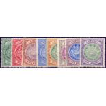 STAMPS : ANTIGUIA : 1908 mounted mint set to 2/- SG 41-50