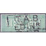 GREAT BRITAIN STAMPS : 1891 £1 Green,