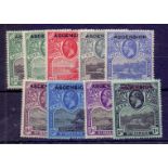 STAMPS : ASCENSION : 1922 lightly mounted mint set to 3/- SG 1-9