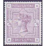 GREAT BRITAIN STAMPS : 1883 2/6 Lilac ,