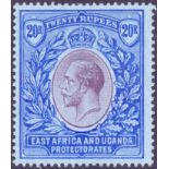 STAMPS : EAST AFRICA and UGANDA 20r Purple and Blue,