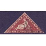 STAMPS : CAPE OF GOOD HOPE 1853 1d Brown Red,