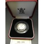 COINS : 1992-93 50p Silver proof Piedfort, scarce UK Presidency of EU,