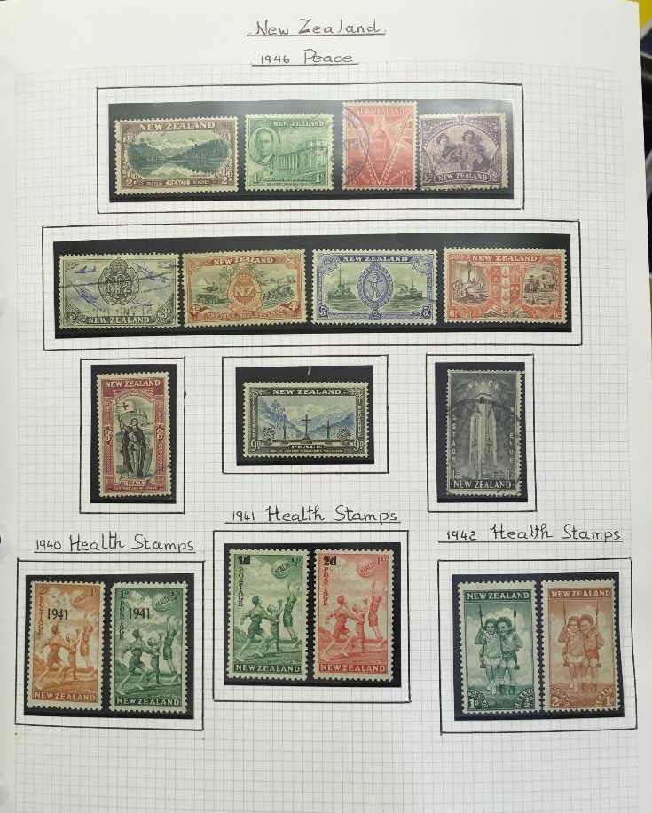 STAMPS : NEW ZEALAND : 1909 to 2005 mint or used collection in two albums inc 1920 Victory set mint, - Image 6 of 6