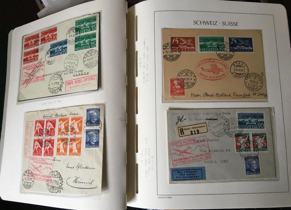 AIRMAIL COVERS : SWITZERLAND, a wonderful collection of airmail covers from 1928 to 1949. - Image 6 of 8