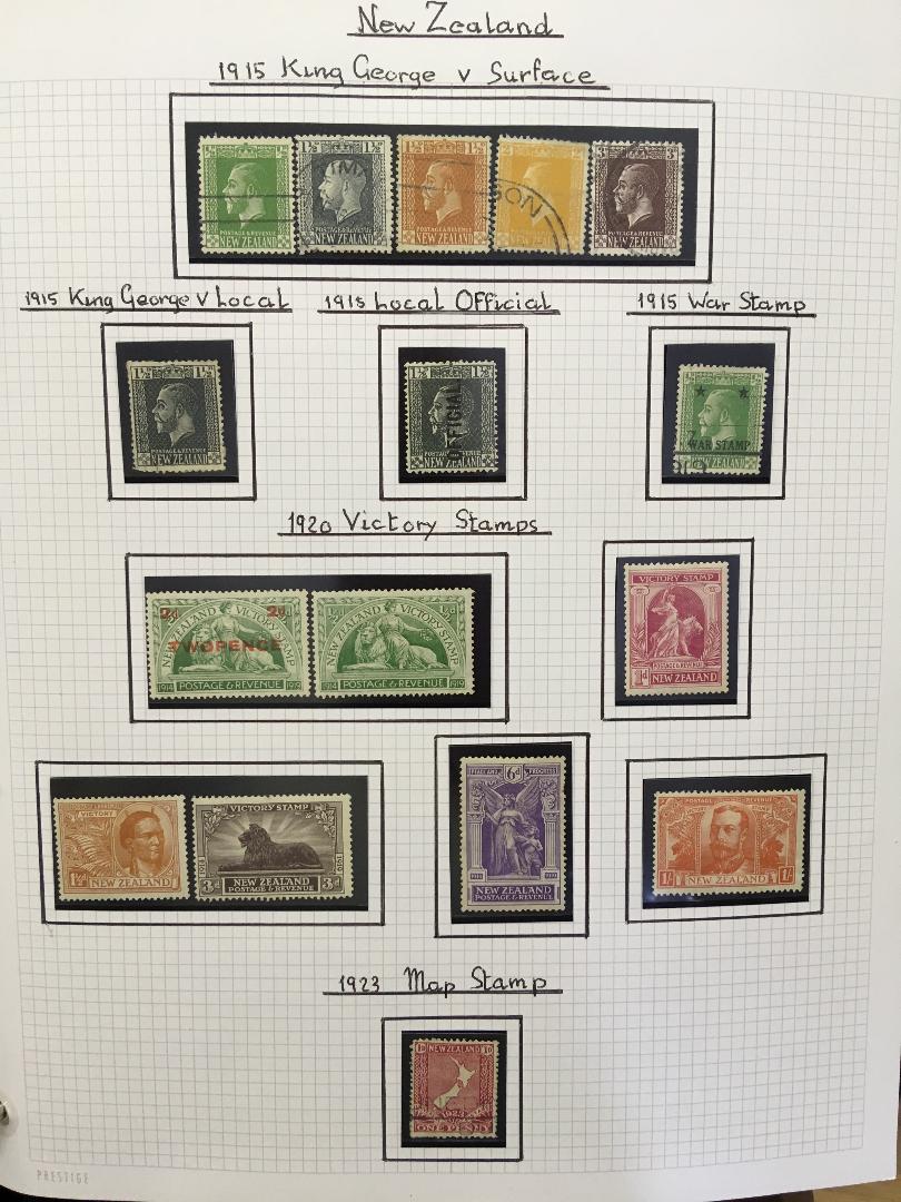STAMPS : NEW ZEALAND : 1909 to 2005 mint or used collection in two albums inc 1920 Victory set mint, - Image 2 of 6