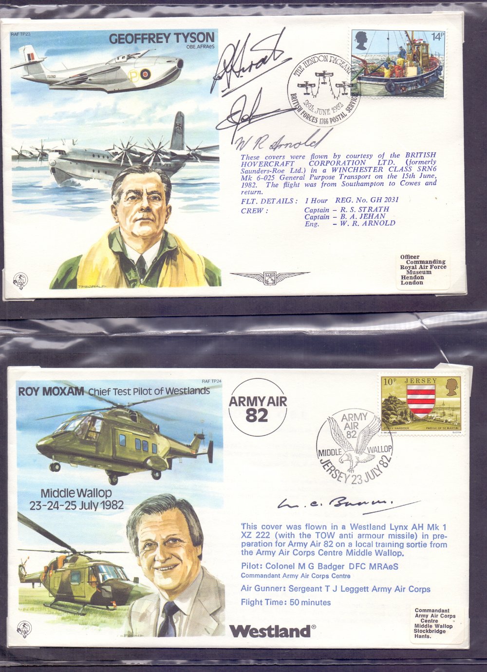 FLIGHT COVERS : RAF Bomber Command covers in two albums, - Image 2 of 4