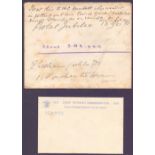 POSTAL HISTORY : 1897 Jubilee envelope, Prince of Wales Hospital fund, with stamps enclosed.