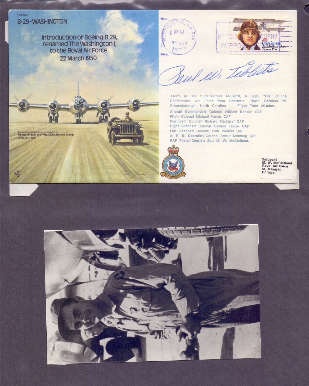 FLIGHT COVERS : RAF Bomber Command covers in two albums, - Image 3 of 4