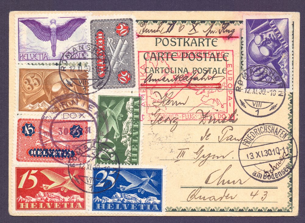 AIRMAIL COVERS : SWITZERLAND, a wonderful collection of airmail covers from 1928 to 1949. - Image 4 of 8