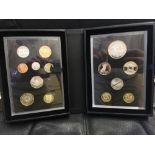COINS : 2014 UK Delux proof set of coins in special display case and papers