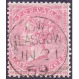 GREAT BRITAIN STAMPS : 1857 4d Rose Carmine,