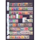 STAMPS : CANAL : Selection of mostly mint issues on stock page inc 1915 overprint set used,