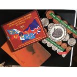 COINS : AUSTRALIA 1989 and 1991 boxed proof sets of coins plus a 1993 New Zealand $5