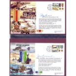 POSTAL HISTORY : History of WWII special covers, many signed in special album (damaged).