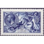 GREAT BRITAIN STAMPS : 1913 10/- Indigo Blue, superb well centred unmounted mint SG 402 Cat £2,