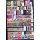 STAMPS : LIECHTENSTEIN : 1924 to 1942 selection of mostly mint sets on double sided stock page inc