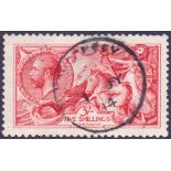 GREAT BRITAIN STAMPS : 1913 5/- Rose Carmine very fine used,