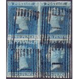 GREAT BRITAIN STAMPS : 1841 2d Blue,