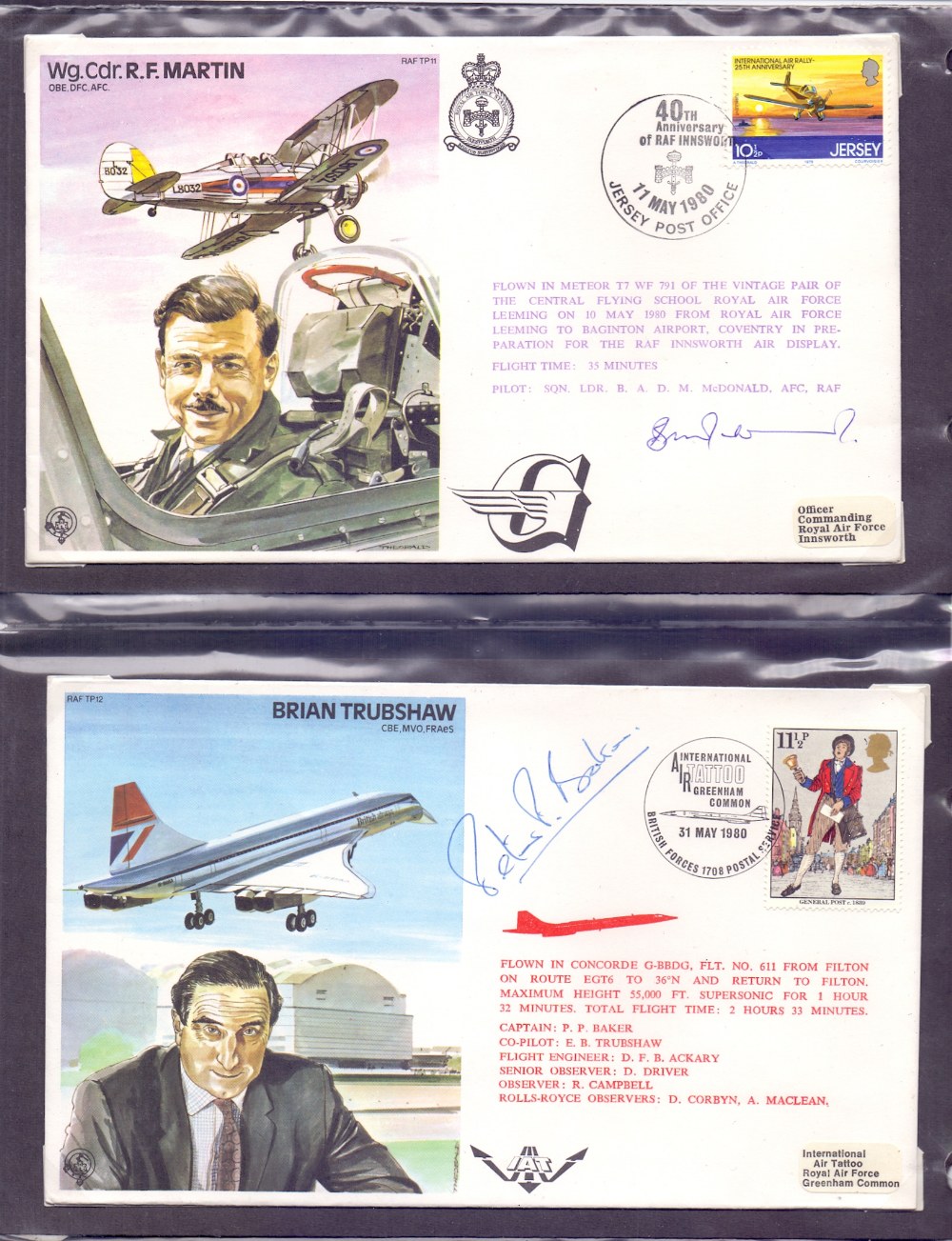 FLIGHT COVERS : RAF Bomber Command covers in two albums,