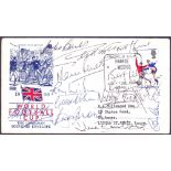 AUTOGRAPHS : FOOTBALL , collection of stamps and covers,