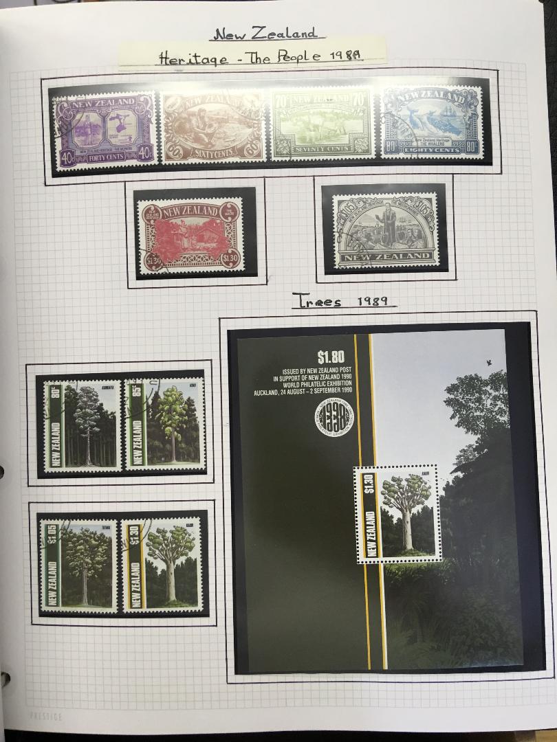 STAMPS : NEW ZEALAND : 1909 to 2005 mint or used collection in two albums inc 1920 Victory set mint, - Image 4 of 6