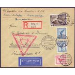 AIRMAIL COVER : GERMANY, 1933 Graf Zeppelin Chicago flight.