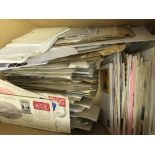 POSTAL HISTORY : WORLD, box with a few hundred covers & cards inc censor mail,