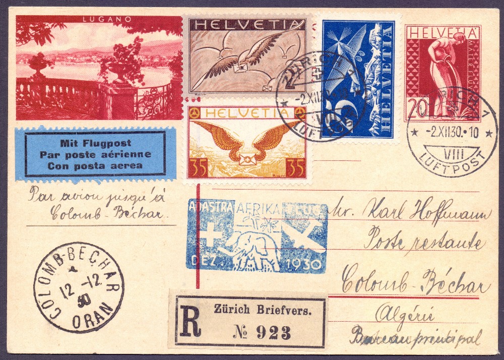 AIRMAIL COVERS : SWITZERLAND, a wonderful collection of airmail covers from 1928 to 1949. - Image 3 of 8