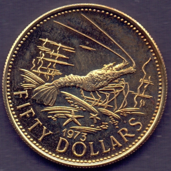 COINS: 1973 BAHAMAS Gold coin set $100, $50, $20 and $10 total weight of gold 26. - Image 2 of 5