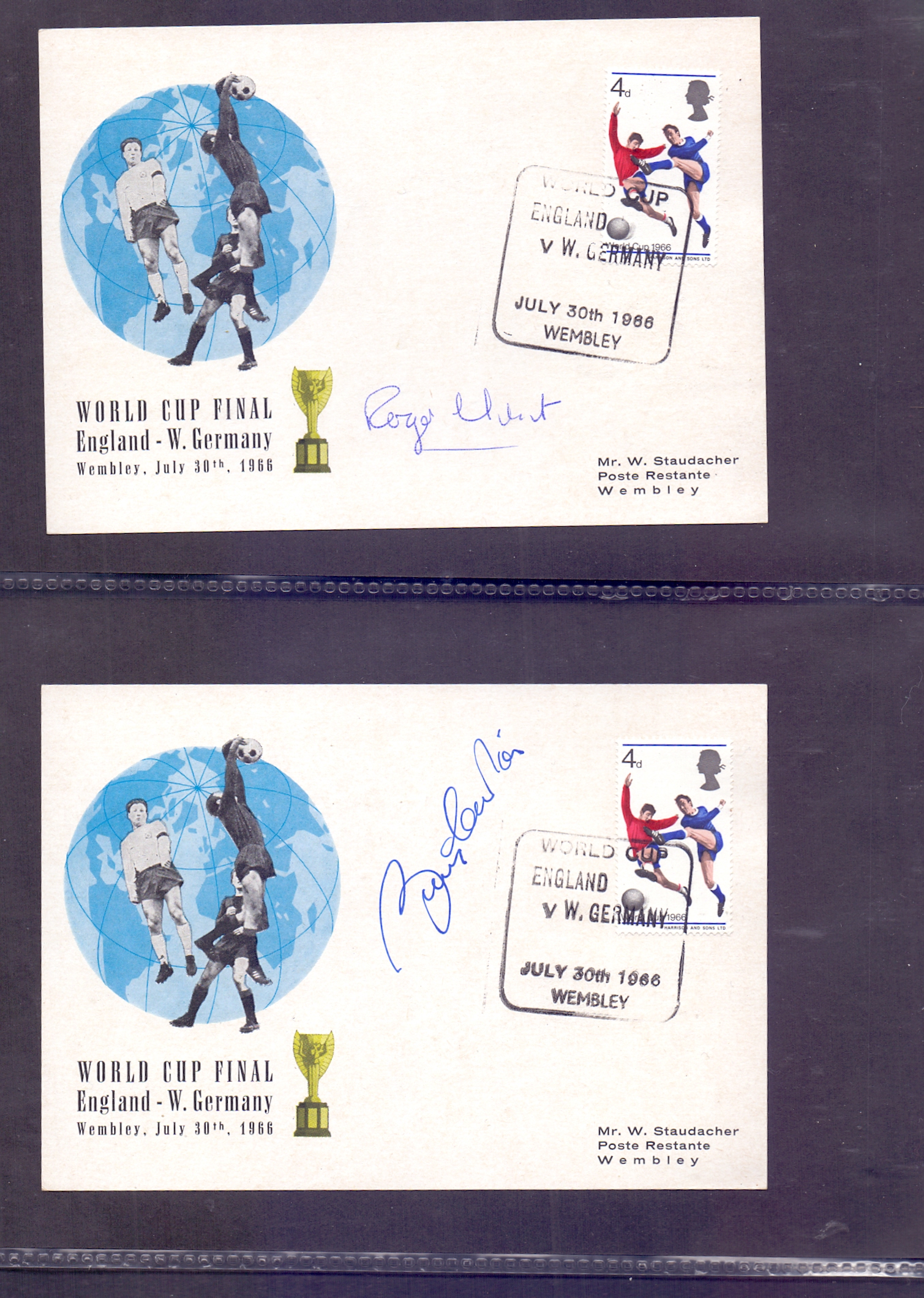 AUTOGRAPHS : FOOTBALL , collection of st - Image 6 of 20