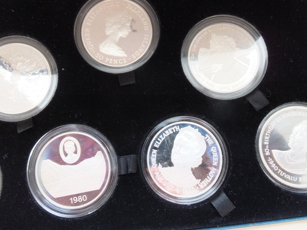 COINS : 1980 UK Silver coin set 7 Crowns - Image 2 of 3