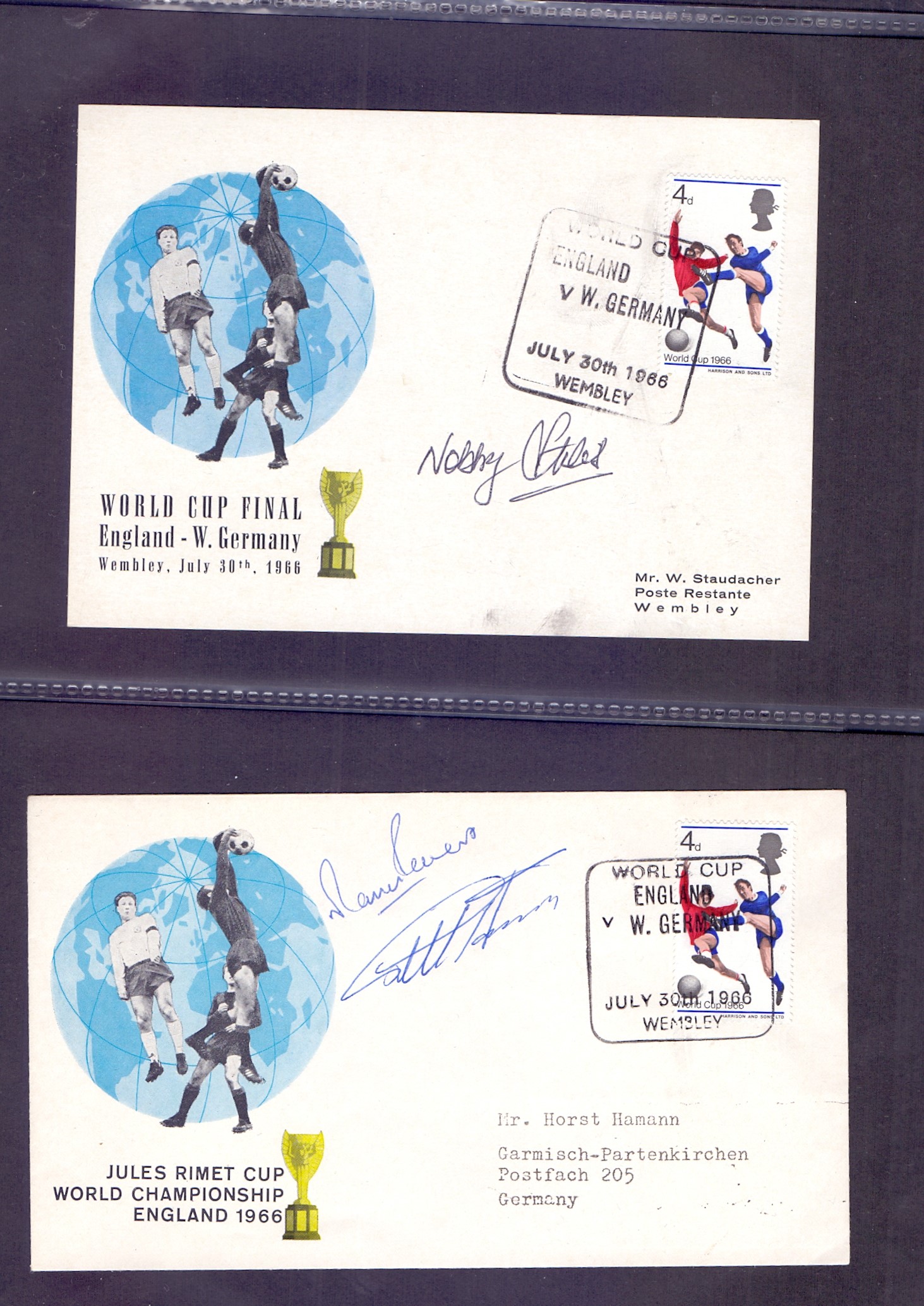 AUTOGRAPHS : FOOTBALL , collection of st - Image 11 of 20