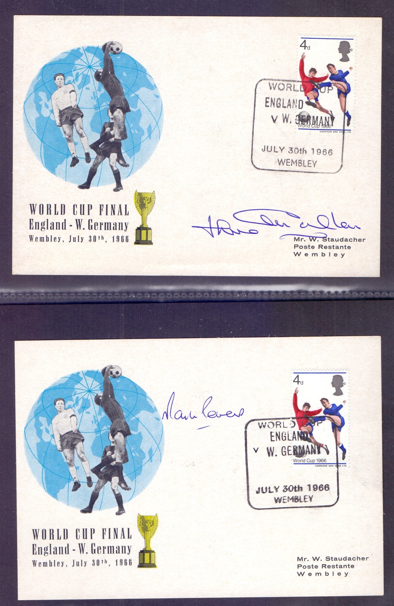 AUTOGRAPHS : FOOTBALL , collection of st - Image 13 of 20