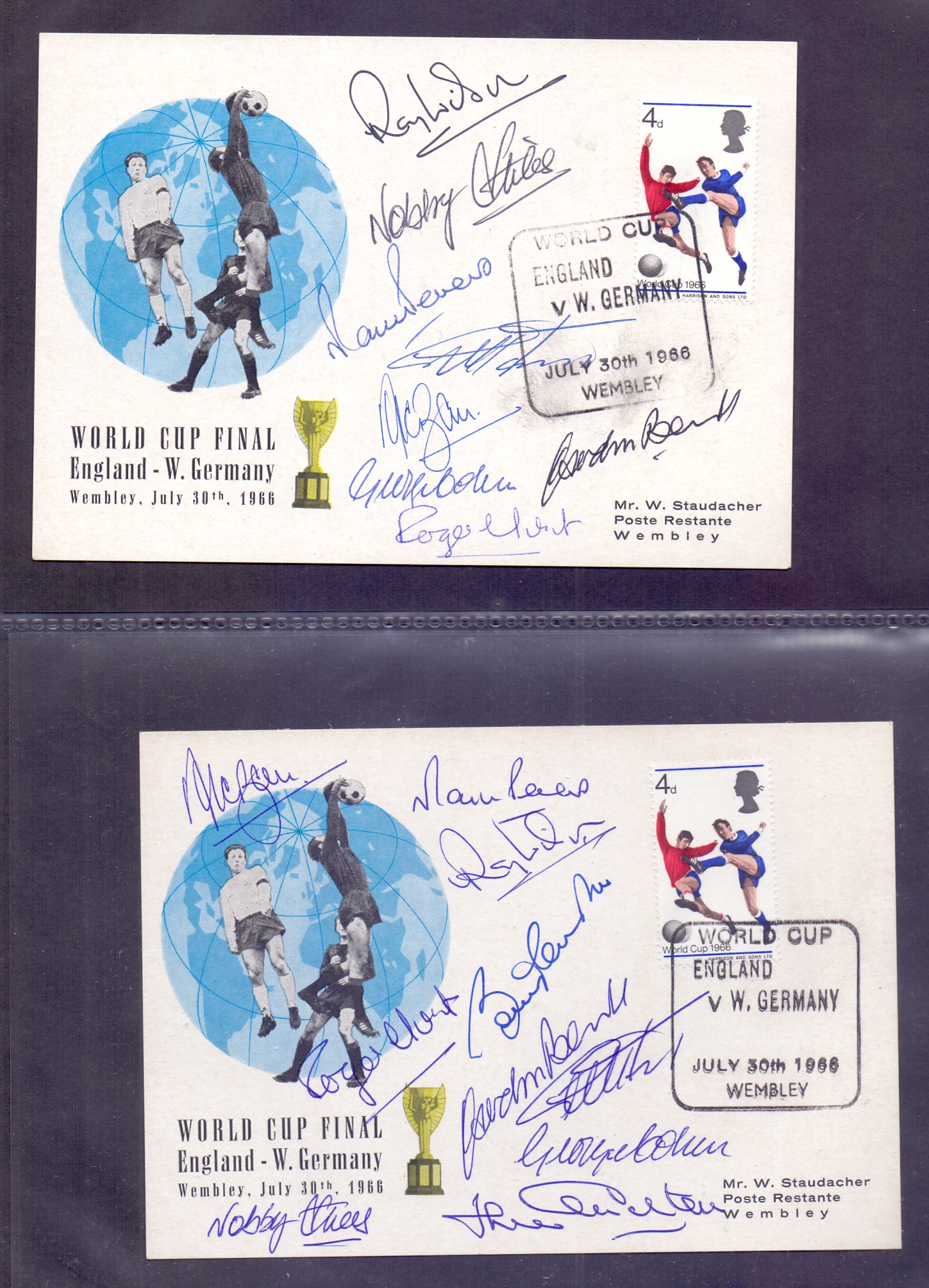 AUTOGRAPHS : FOOTBALL , collection of st - Image 12 of 20