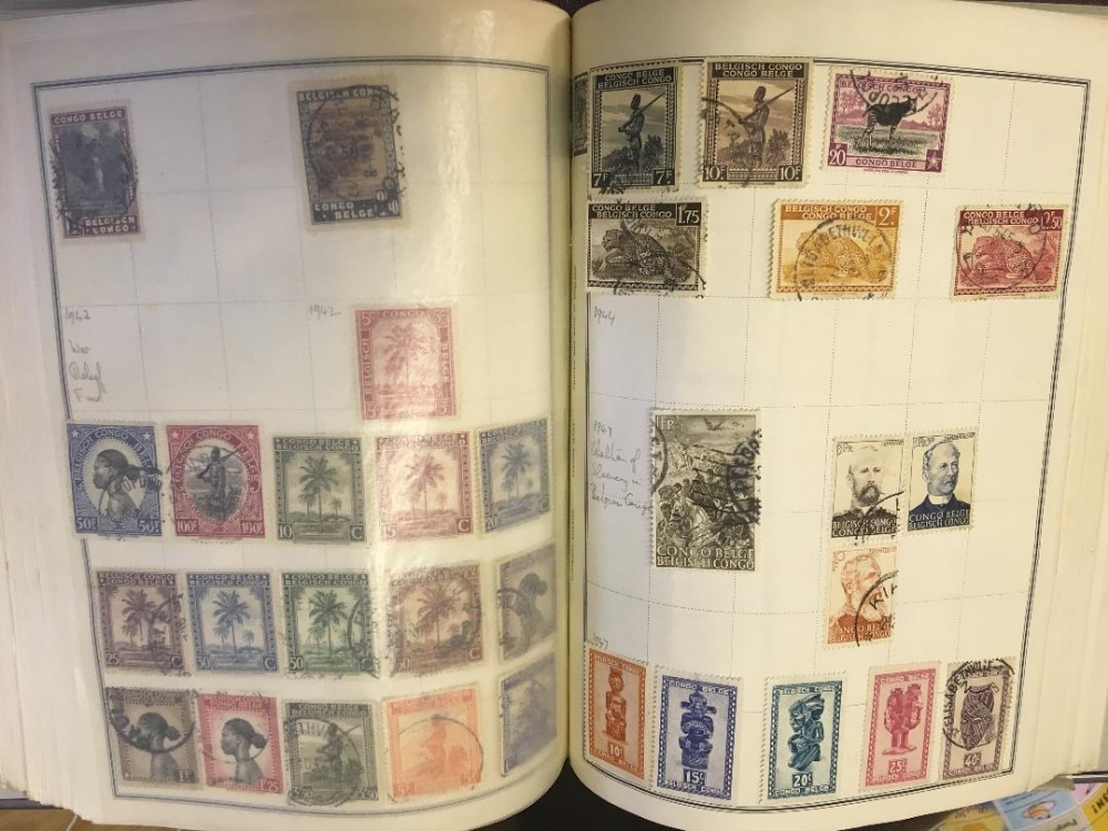 STAMPS : Four albums, USA, Switzerland, Portuguese Colonies, and French Colonies, - Image 4 of 4