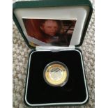 COINS : 2004 UK £2 Silver and gold plate proof coin for Steam Locomotion