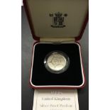 COINS : 1996 UK £2 silver proof coin for Celebration of Football in special Royal mint display box