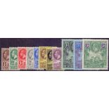 BARBADOS STAMPS : 1912 mounted mint set to 3/- SG 170-180