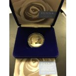 COINS : 1997 Diana Silver Proof £5 coin in special display box