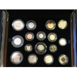 COINS : 2013 UK Premium Proof coin set in special wood effect box,