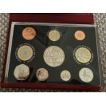 COINS : 2001 Proof UK coin set to £5 in special sealed display case.