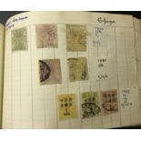 STAMPS : Old Ledger type home made album (B-C) it has a large section of early CHINA up to 1950's