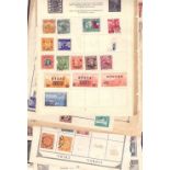 STAMPS : CHINIA : Accumulation of unsorted stamps loose and on album pages plus stockbook.