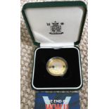 COINS : 2005 UK £2 Silver and gold plate proof coin for World War II