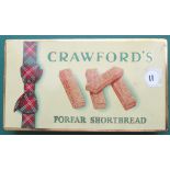 COINS : Crawfords shortbread tin with mixed World coins