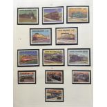 STAMPS : TRANSPORT, collection in Stanley Gibbons album, cars, ships,