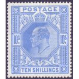 STAMPS : GREAT BRITAIN : 1911 10/- Blue,